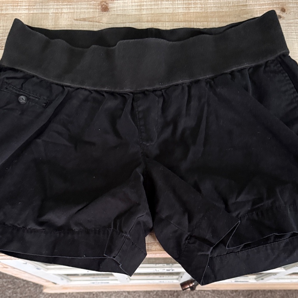 Black Women's Maternity Shorts